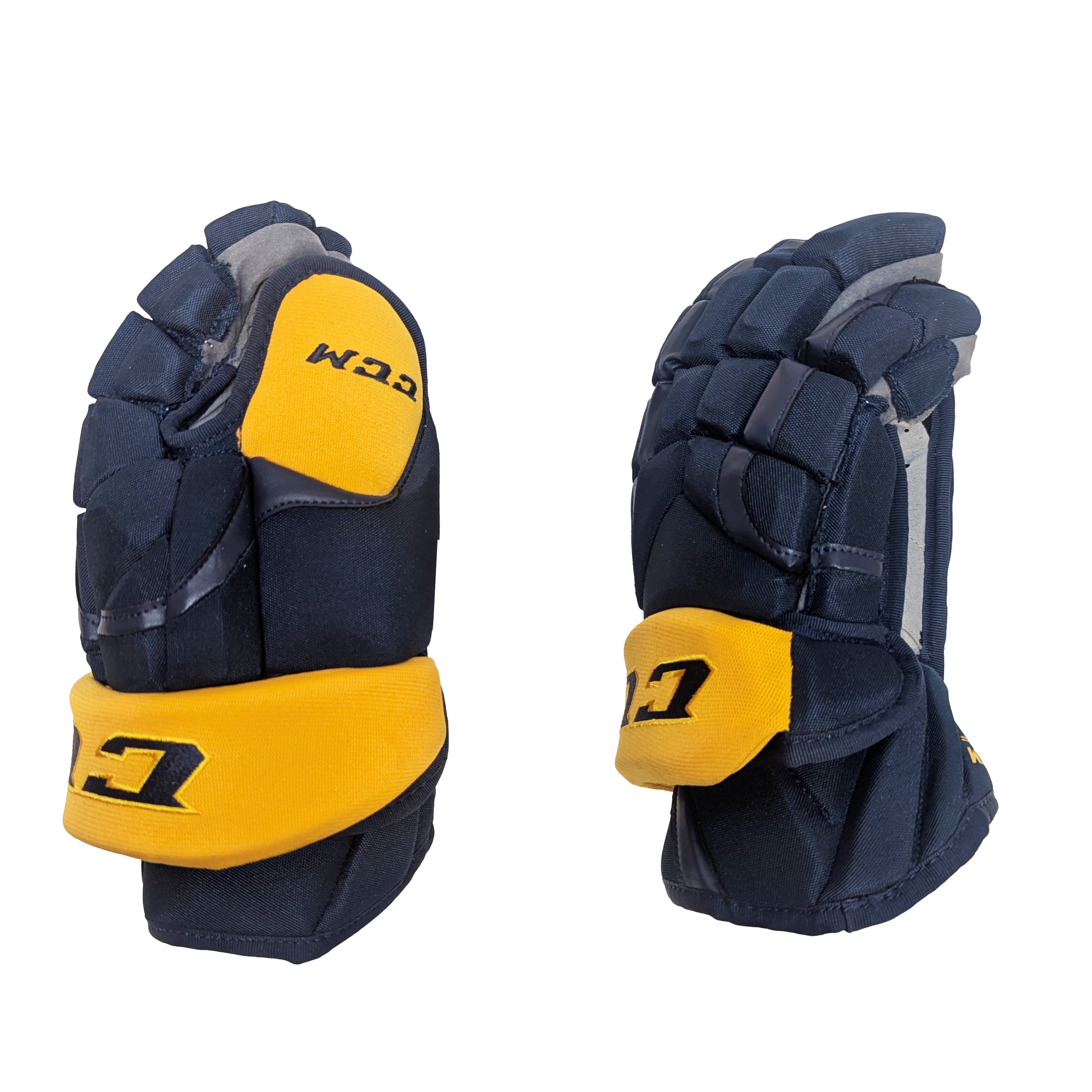 CCM HG12 - Gant NHL Pro Stock - Predators de Nashville (bleu marine/jaune)